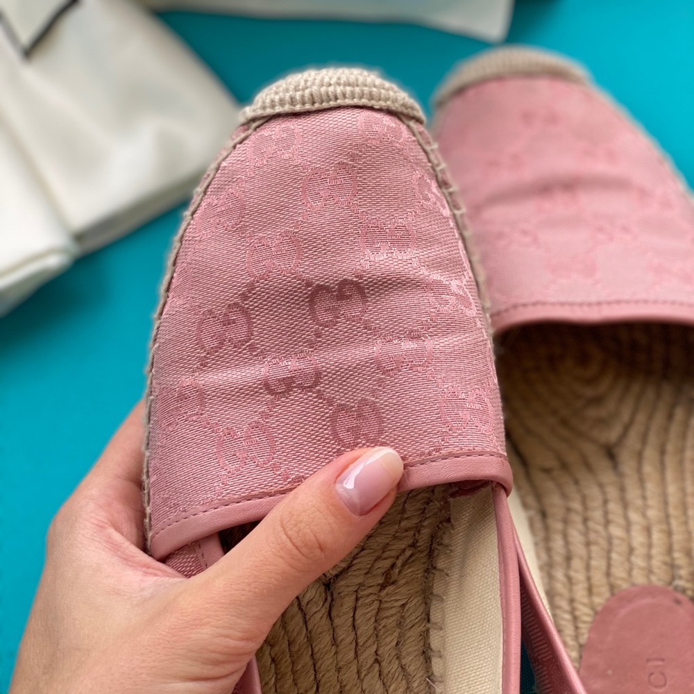 Gucci GG Espadrilles Miro Soft Pink - Picture 5 of 6